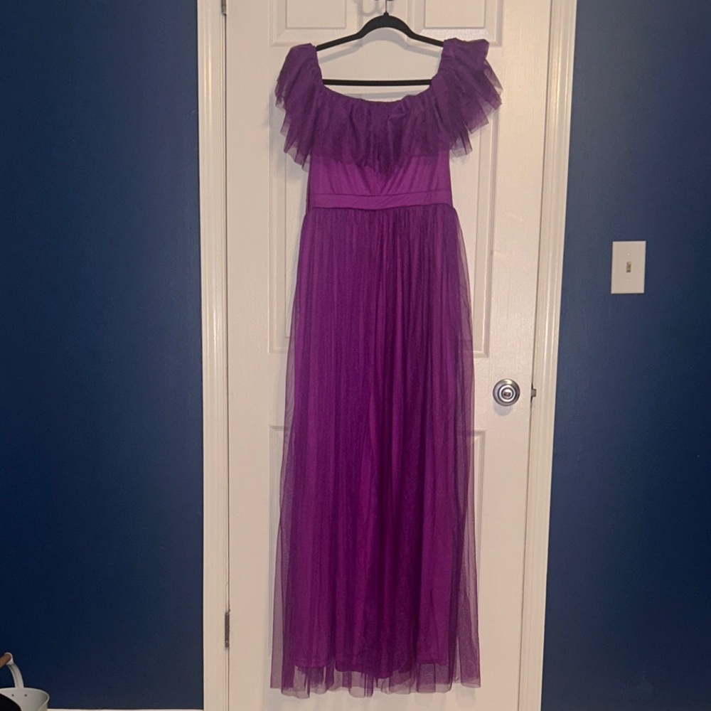 Elegant Purple Maxi Dress